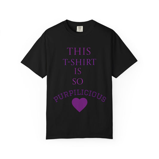 Purpilicious Heart T-Shirt — "This T‑Shirt Is So Purpilicious" Graphic Tee