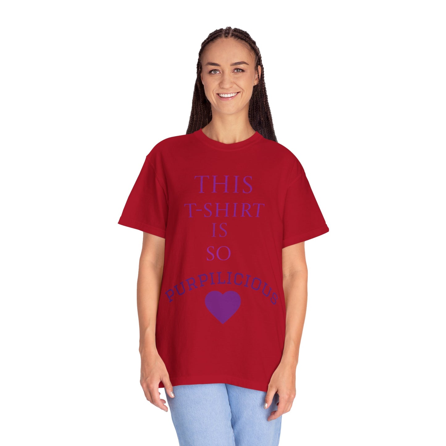 Purpilicious Heart T-Shirt — "This T‑Shirt Is So Purpilicious" Graphic Tee