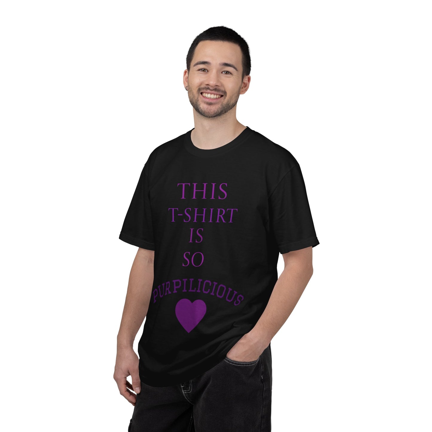 Purpilicious Heart T-Shirt — "This T‑Shirt Is So Purpilicious" Graphic Tee